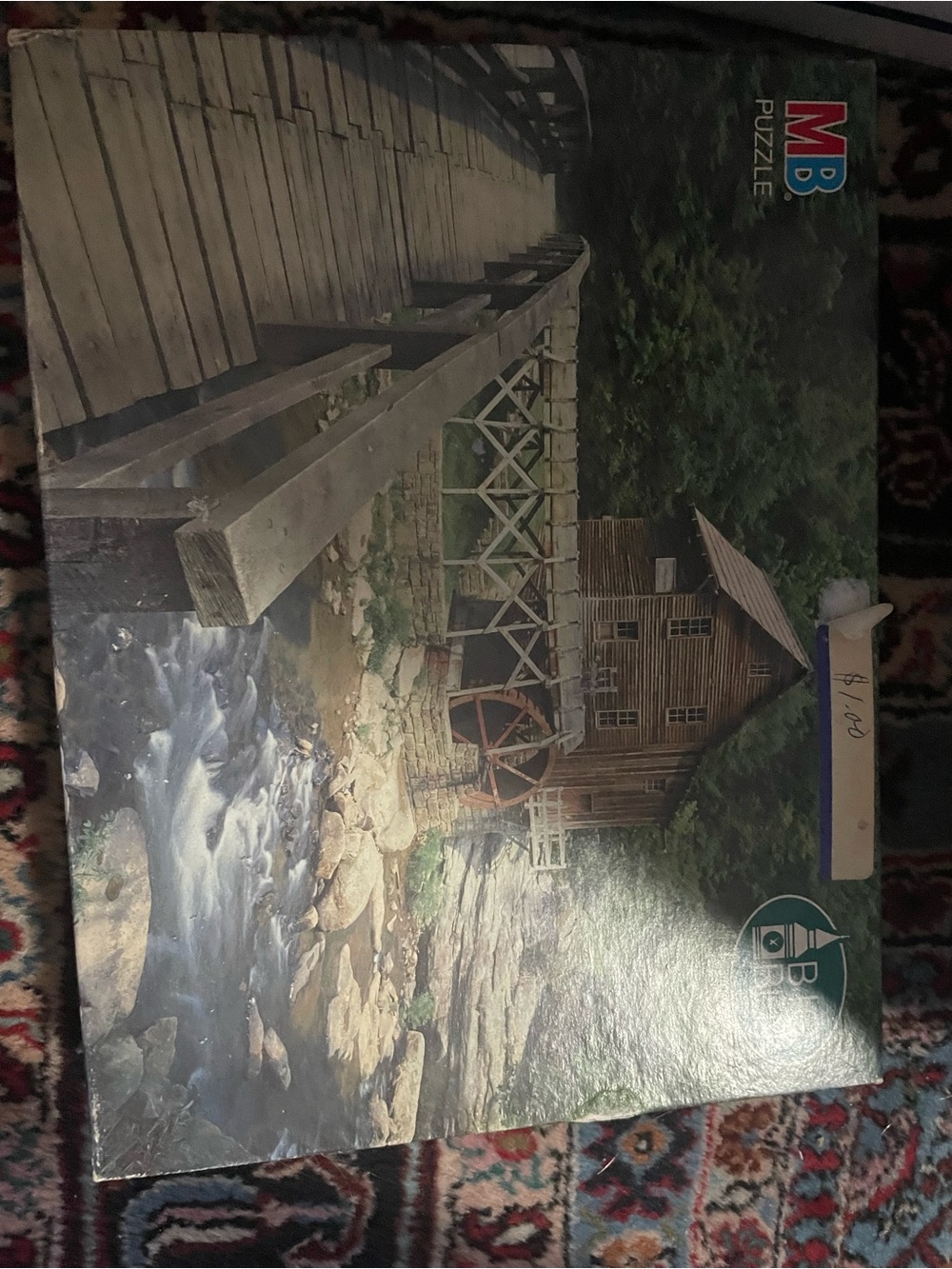 MB Puzzle Scenic Watermill Wooden Bridge Box